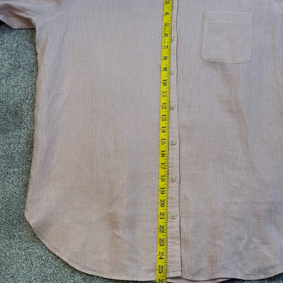 TWO By Vince Camuto Blush Button-Down Shirt Women’s Size LARGE - Picture 7 of 11